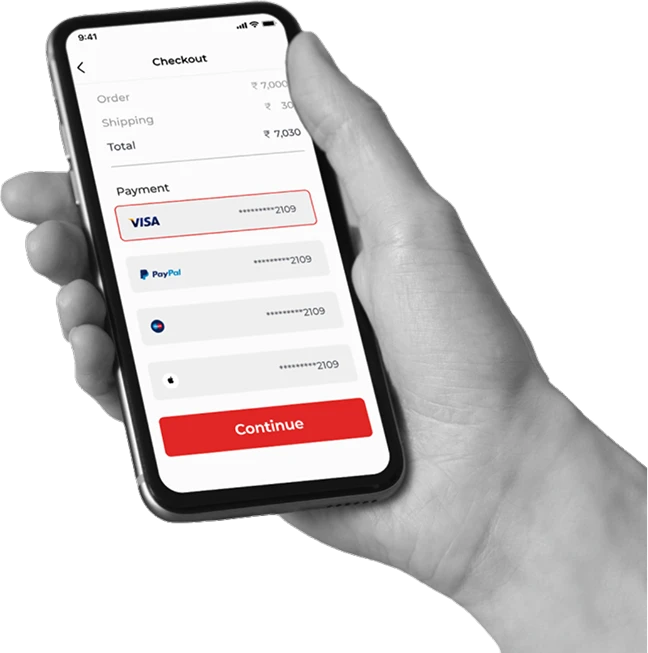 Payment gateway integration with Visa, PayPal, Stripe, KNET logos